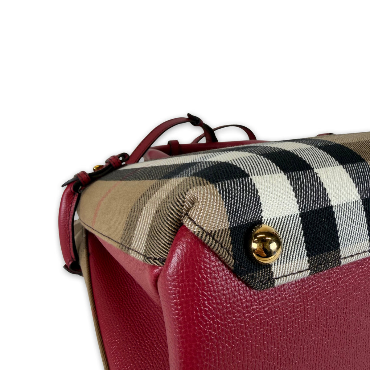 Burberry Check Banner Tote Bag