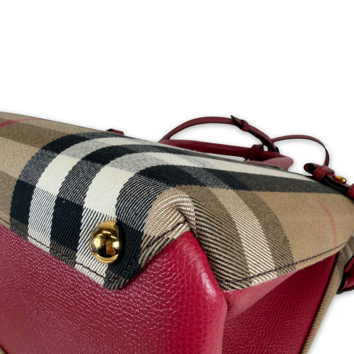 Burberry Check Banner Tote Bag