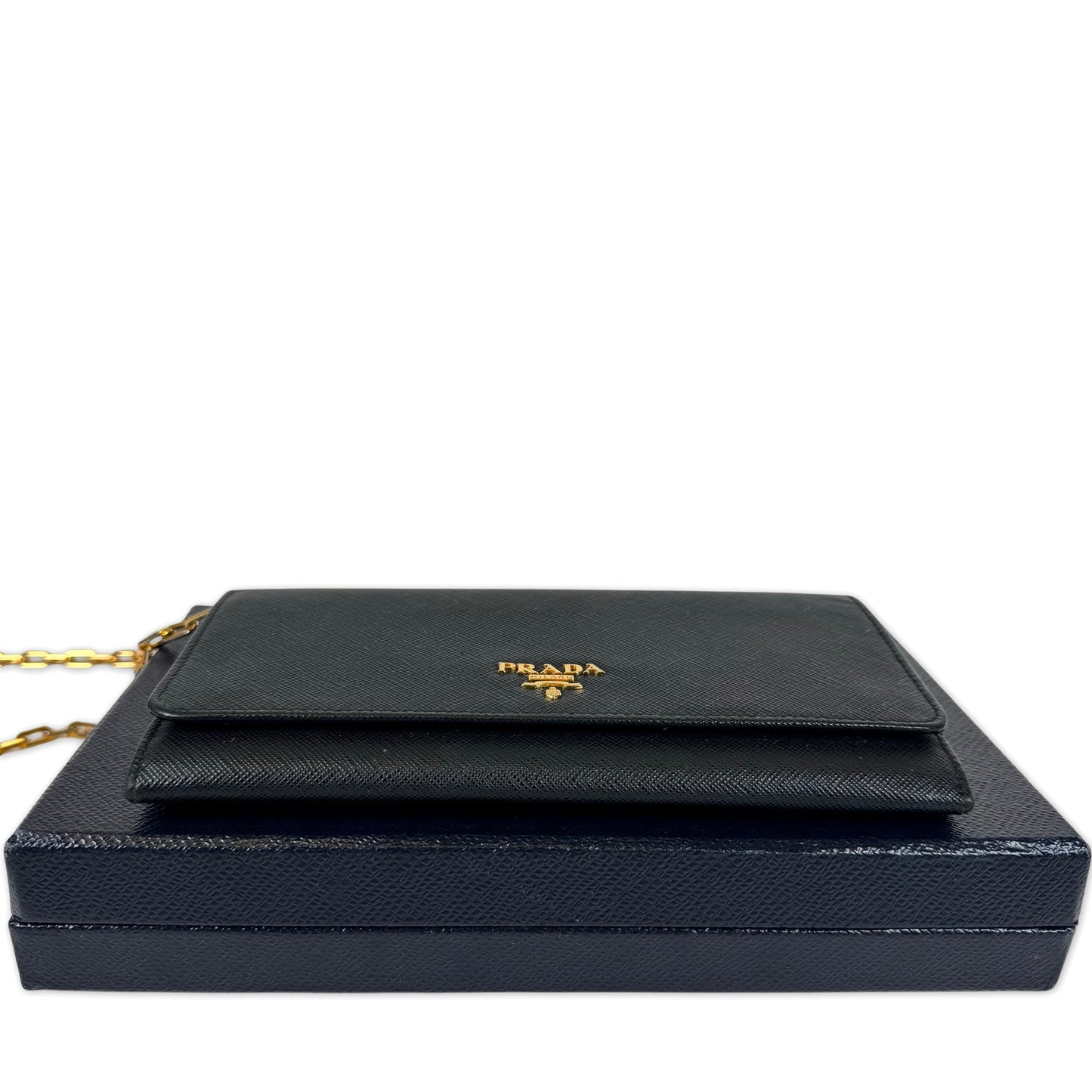 Prada Saffiano Leather Wallet on Chain