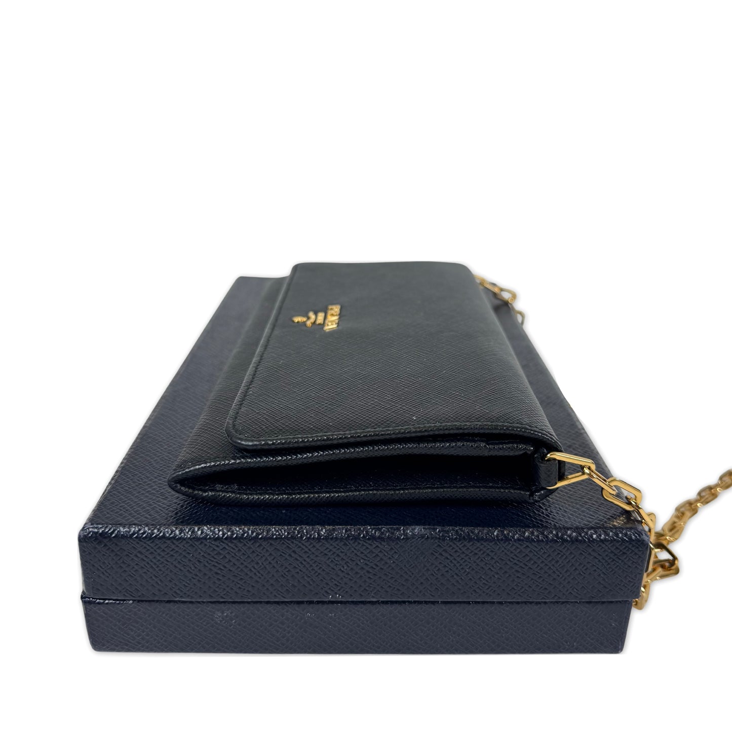 Prada Saffiano Leather Wallet on Chain