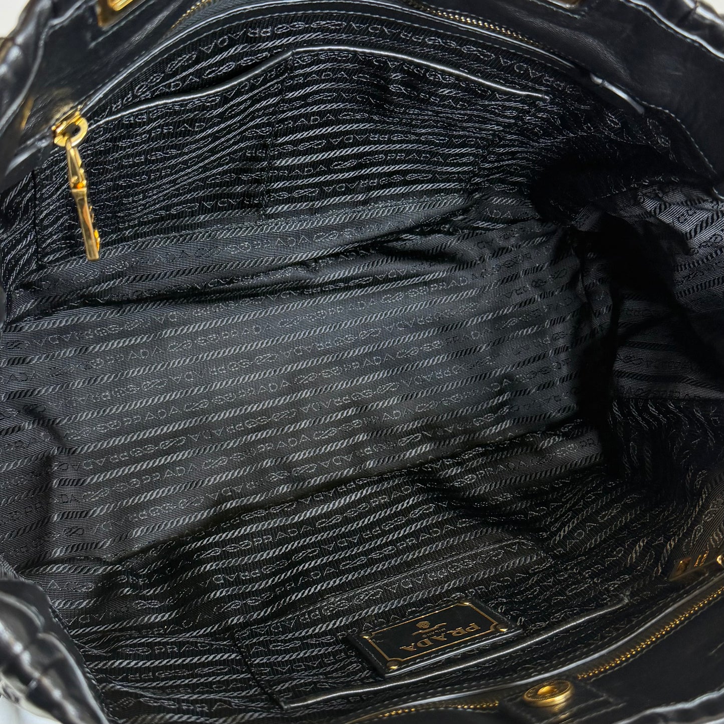 Prada Nappa Gaufre Leather Tote Bag