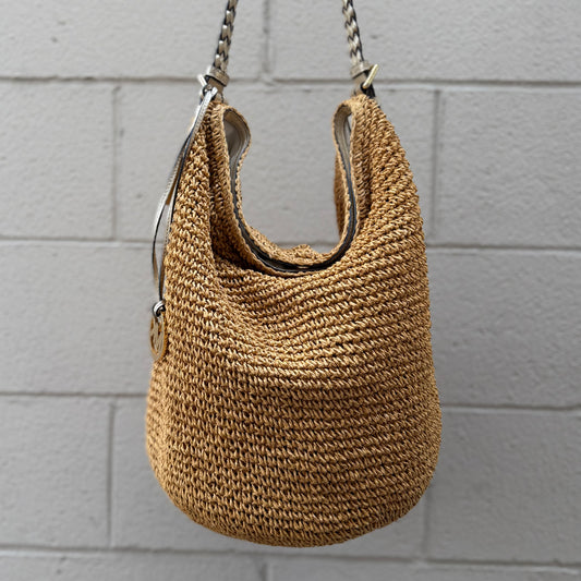 Michael Kors Wicker Raffia Hobo Bag