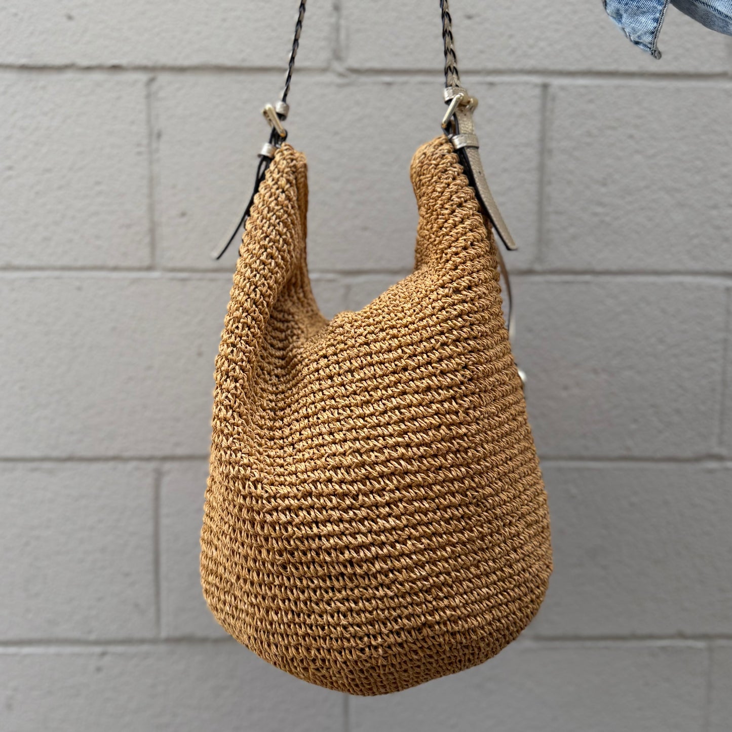 Michael Kors Wicker Raffia Hobo Bag