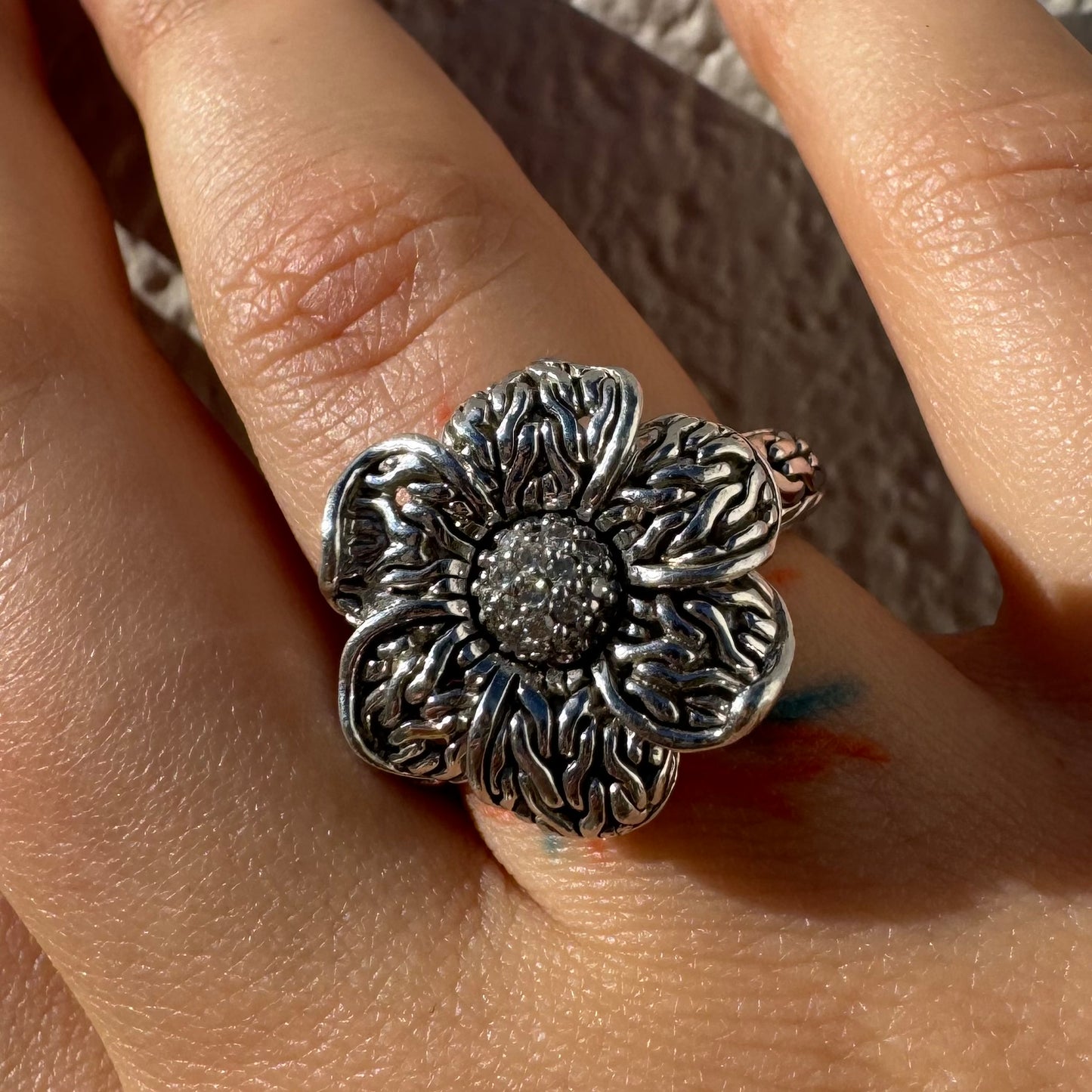 John Hardy Ayu Frangipani Diamonds Ring