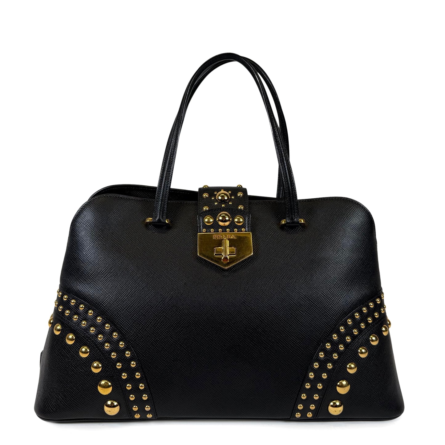 Prada Promenade Studded Satchel