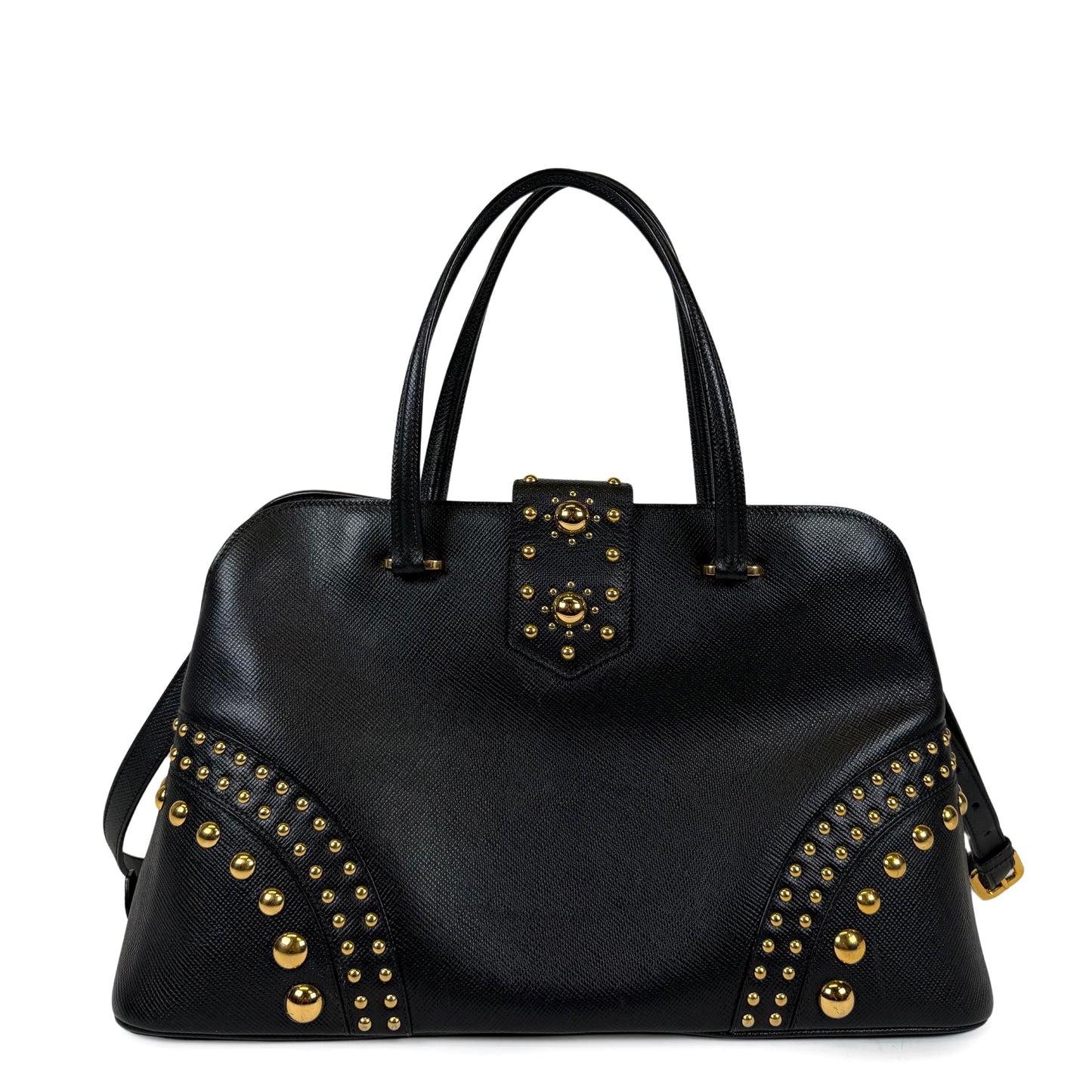 Prada Promenade Studded Satchel