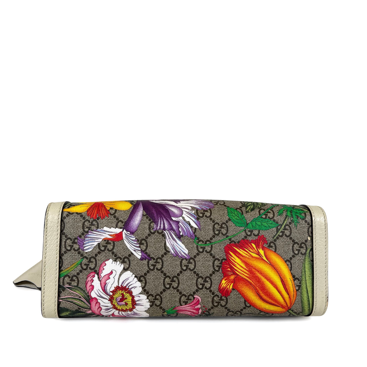 Gucci Padlock GG Supreme Flora Small Shoulder Bag