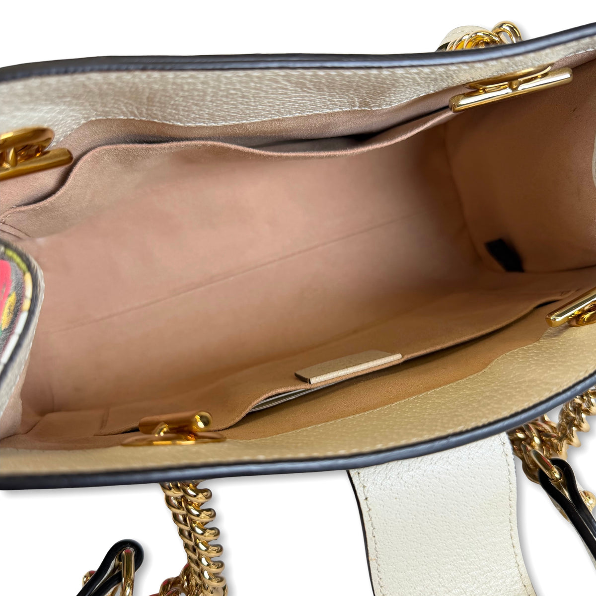 Gucci Padlock GG Supreme Flora Small Shoulder Bag