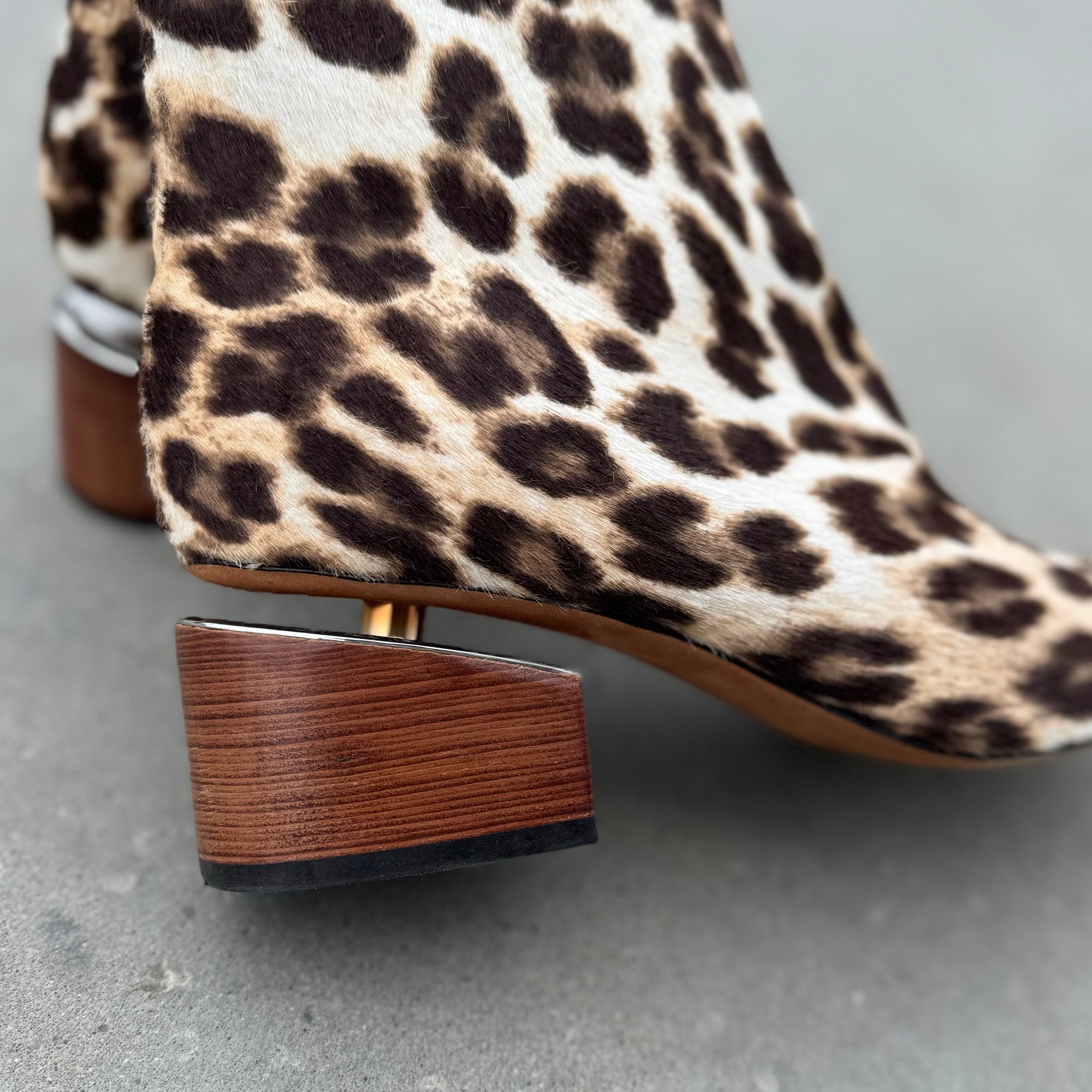 Alexander wang leopard booties online