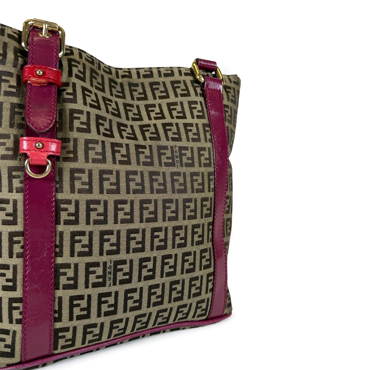 Fendi Zucchino Canvas Superstar Shopping Tote