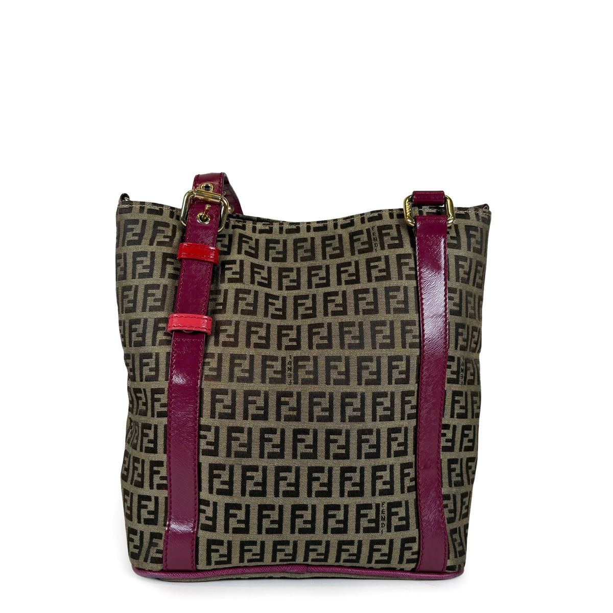 Fendi Zucchino Canvas Superstar Shopping Tote