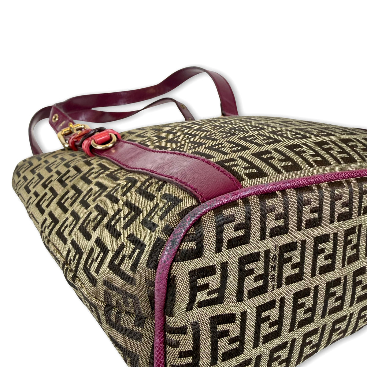Fendi Zucchino Canvas Superstar Shopping Tote