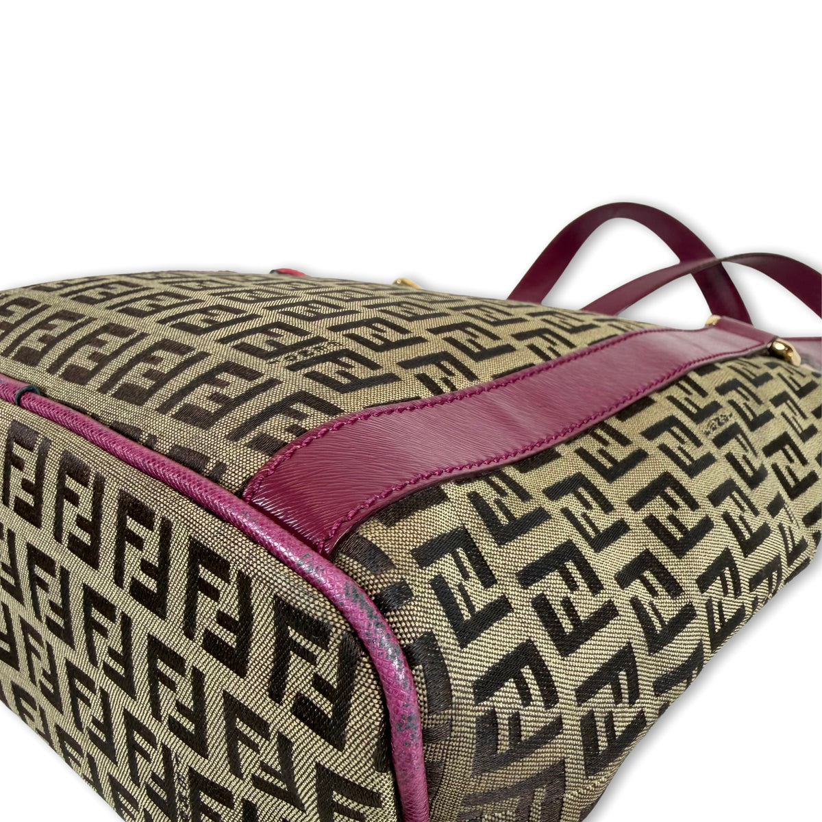 Fendi Zucchino Canvas Superstar Shopping Tote