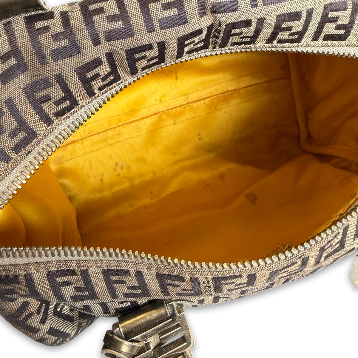 Fendi Zucchino Boston Small Bag