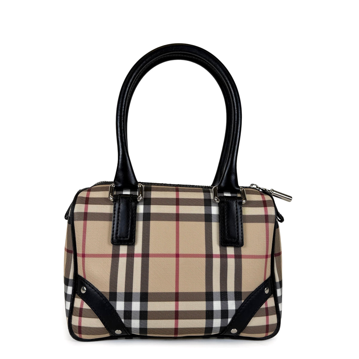 Burberry Nova Check Canvas Chester Bowling Bag