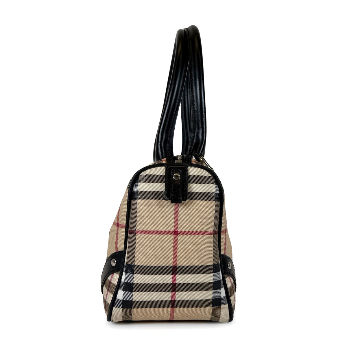 Burberry Nova Check Canvas Chester Bowling Bag