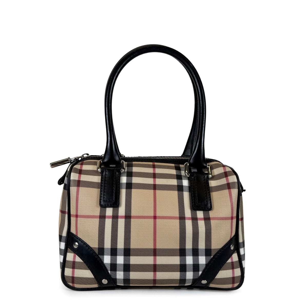 Burberry Nova Check Canvas Chester Bowling Bag