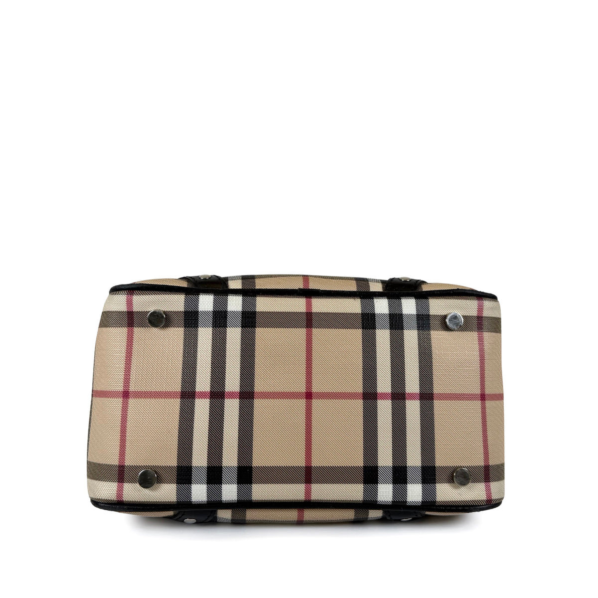Burberry Nova Check Canvas Chester Bowling Bag