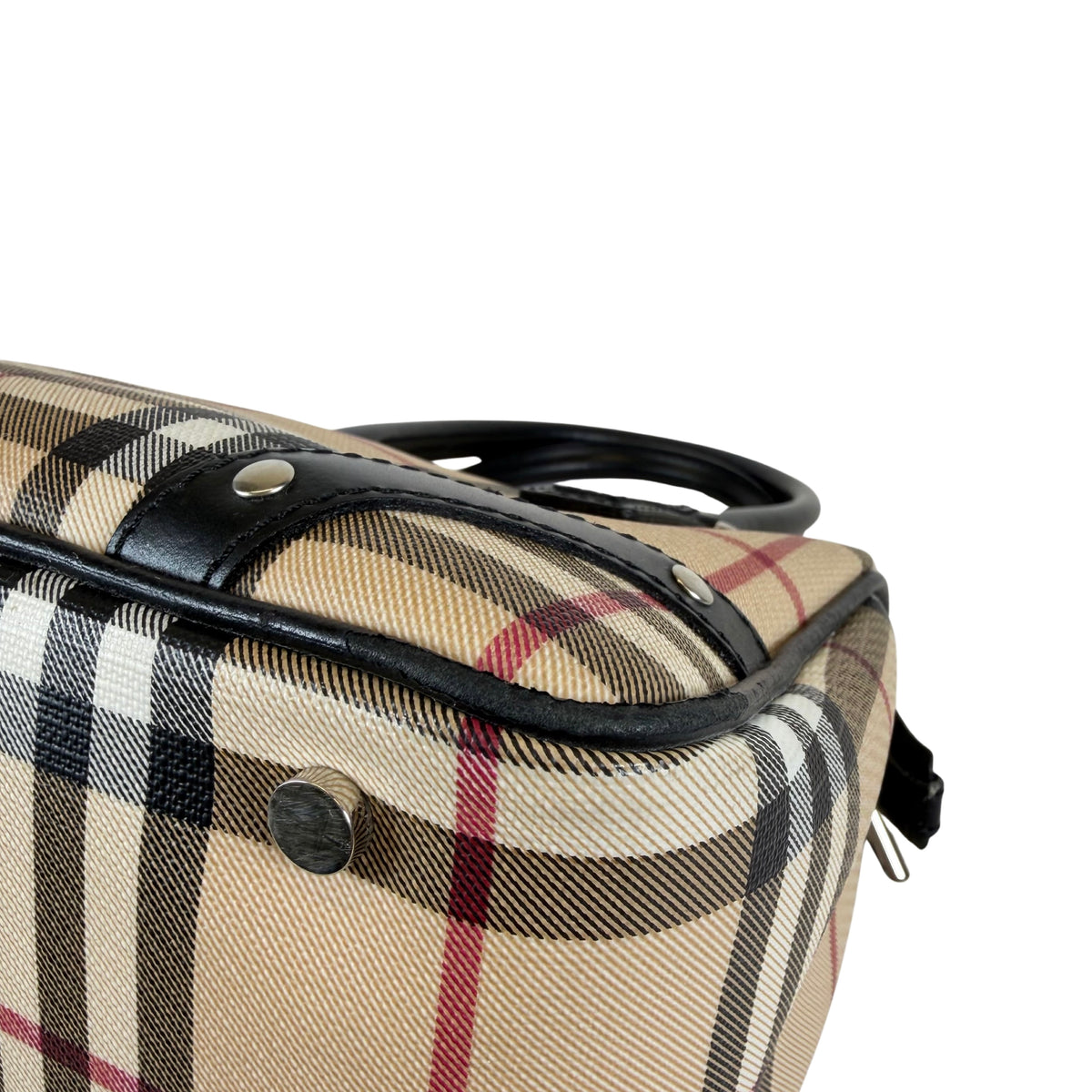 Burberry Nova Check Canvas Chester Bowling Bag