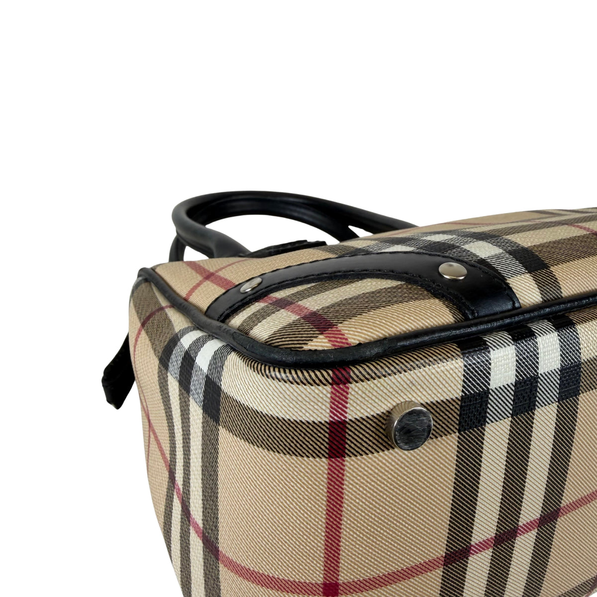 Burberry Nova Check Canvas Chester Bowling Bag