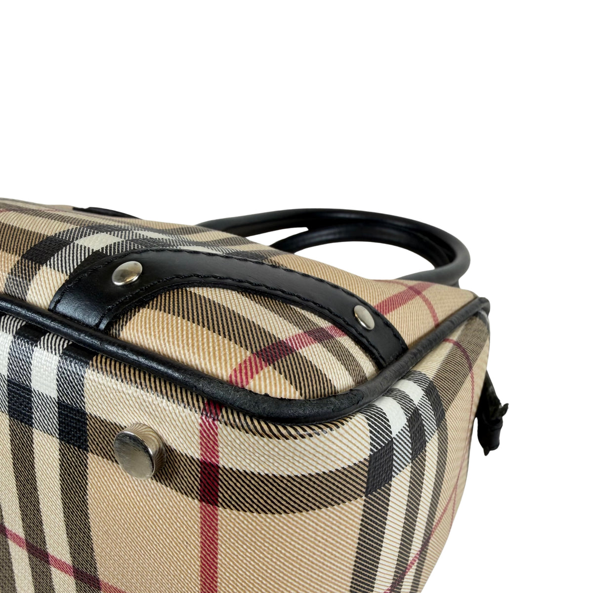 Burberry Nova Check Canvas Chester Bowling Bag