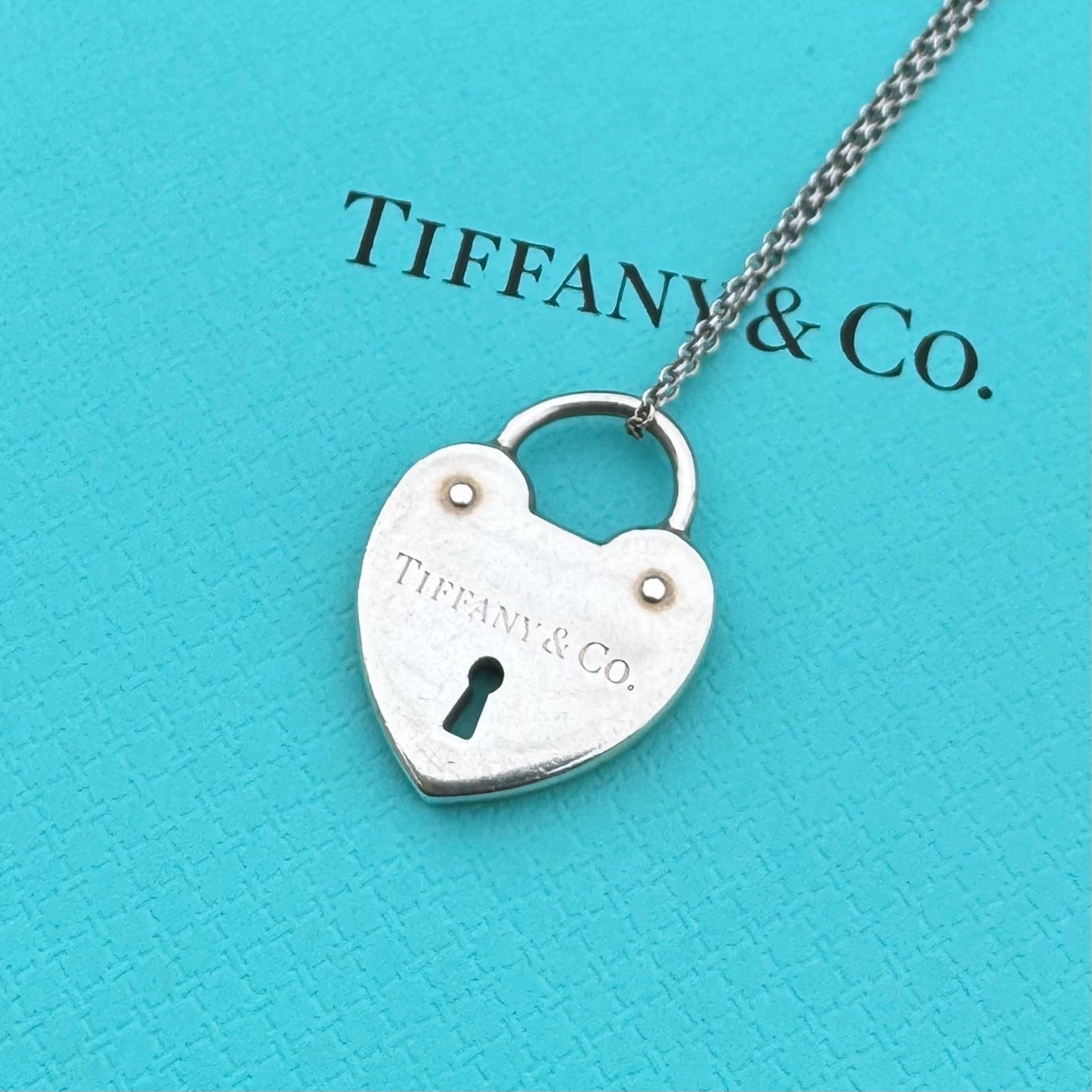 Tiffany & Co. Return to Tiffany Heart Lock Silver Necklace
