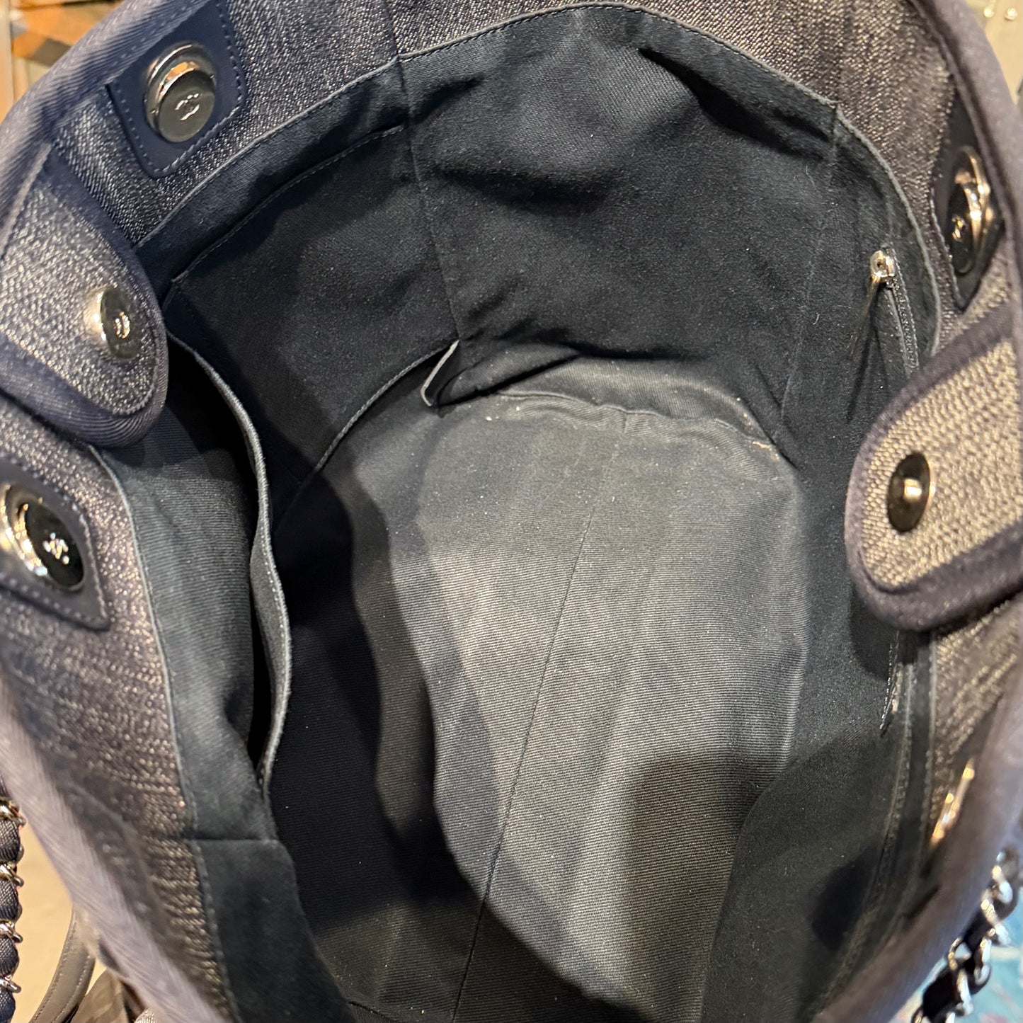 Chanel Deauville Denim Small Tote Bag