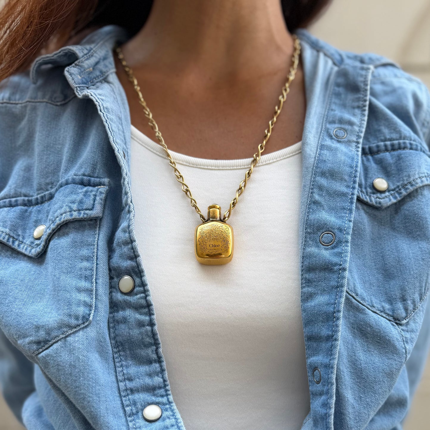 Chloé Victorian Elixir Bottle Pendant Necklace