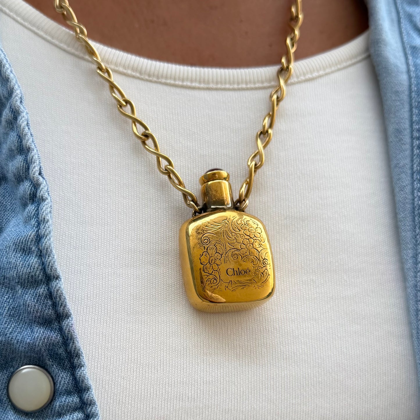 Chloé Victorian Elixir Bottle Pendant Necklace