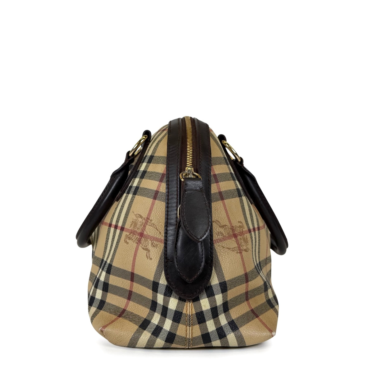 Burberry Haymarket Check Dome Top Handle Bag