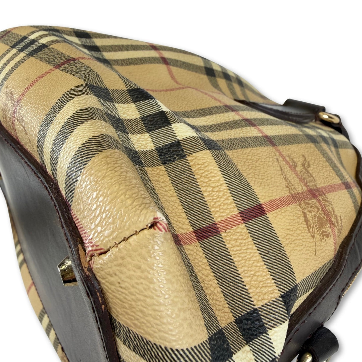 Burberry Haymarket Check Dome Top Handle Bag