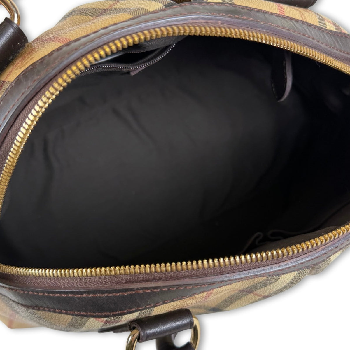 Burberry Haymarket Check Dome Top Handle Bag