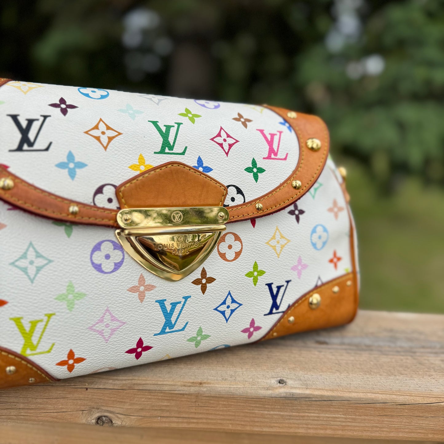 Louis Vuitton x Takashi Murakami Beverly MM Bag
