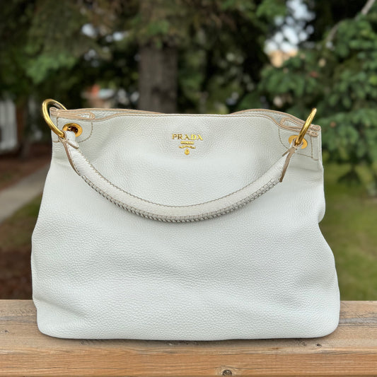 Prada Vitello Daino Hobo Bag
