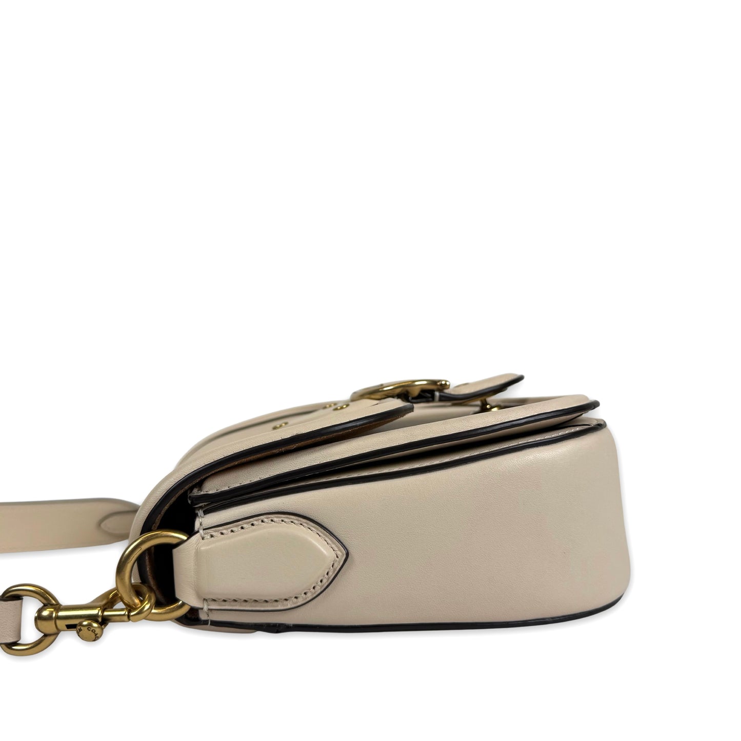 Coach Beat Saddle Cream Bag