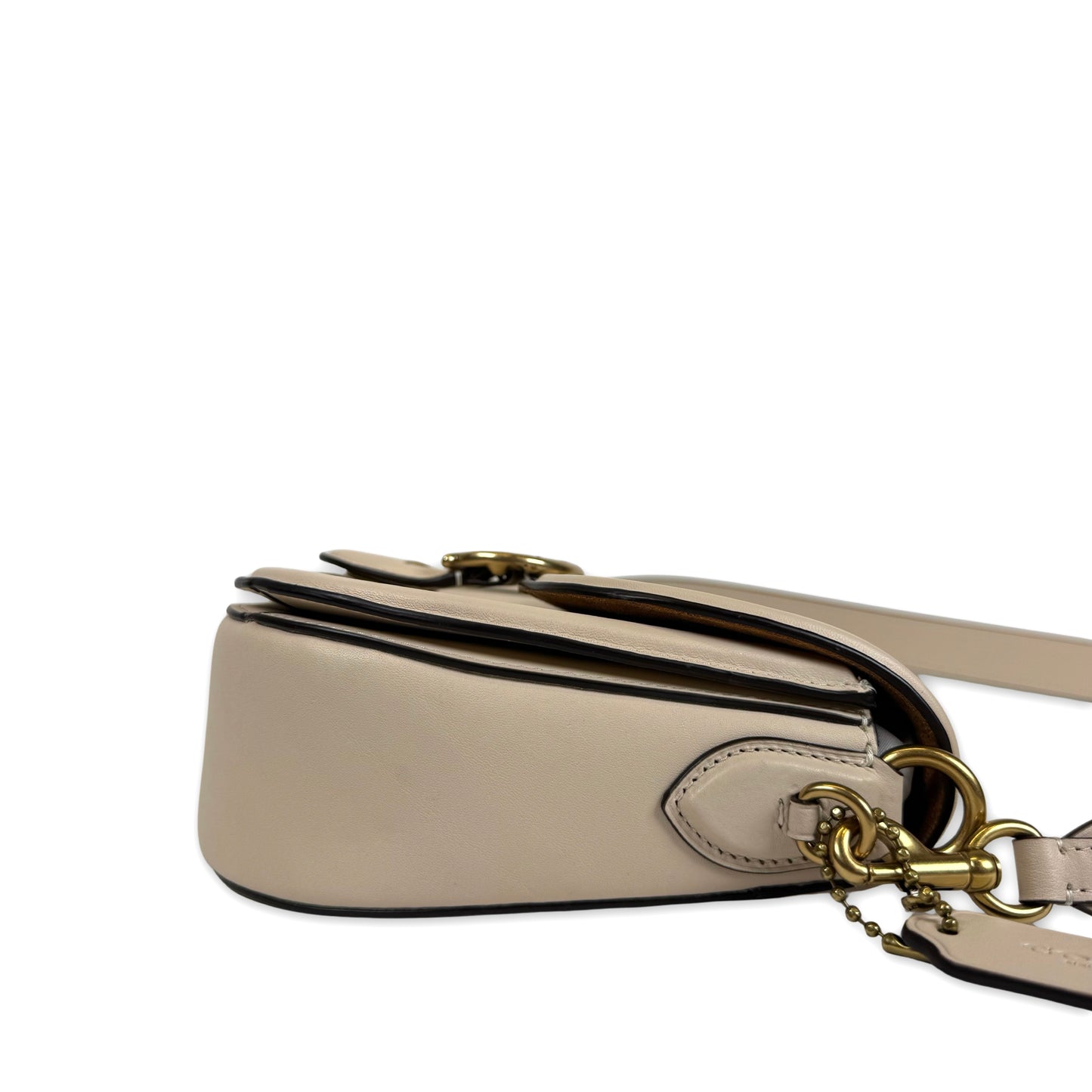Coach Beat Saddle Cream Bag