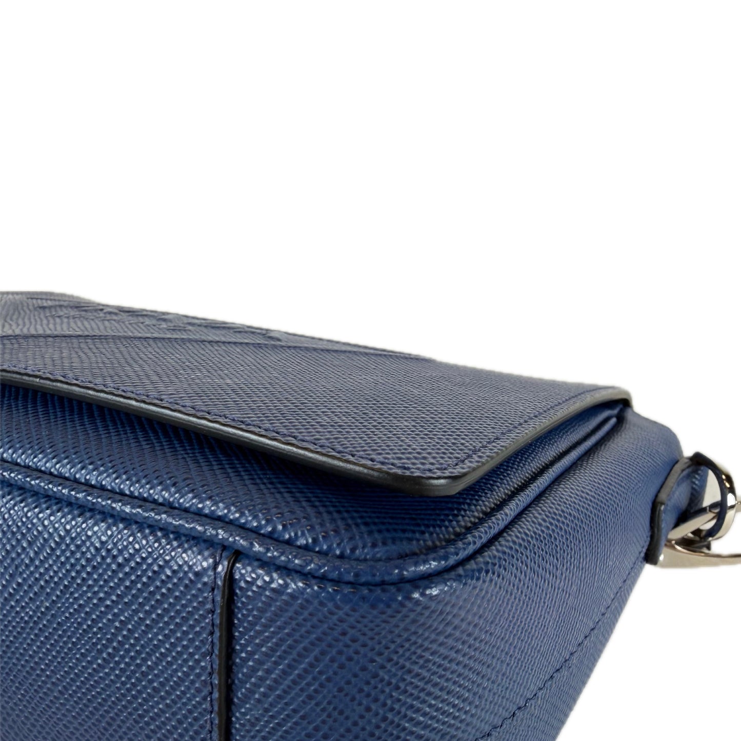 Prada Embossed Logo Saffiano Messenger Bag