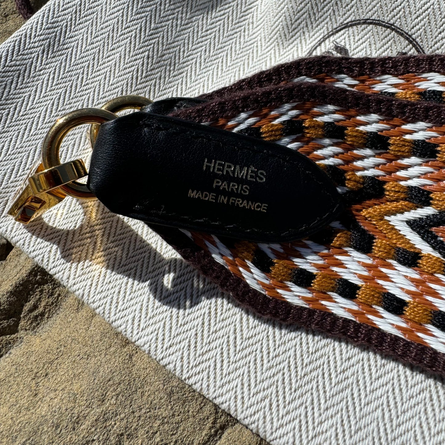 Hermès Woven Sangle Cavale Bag Strap