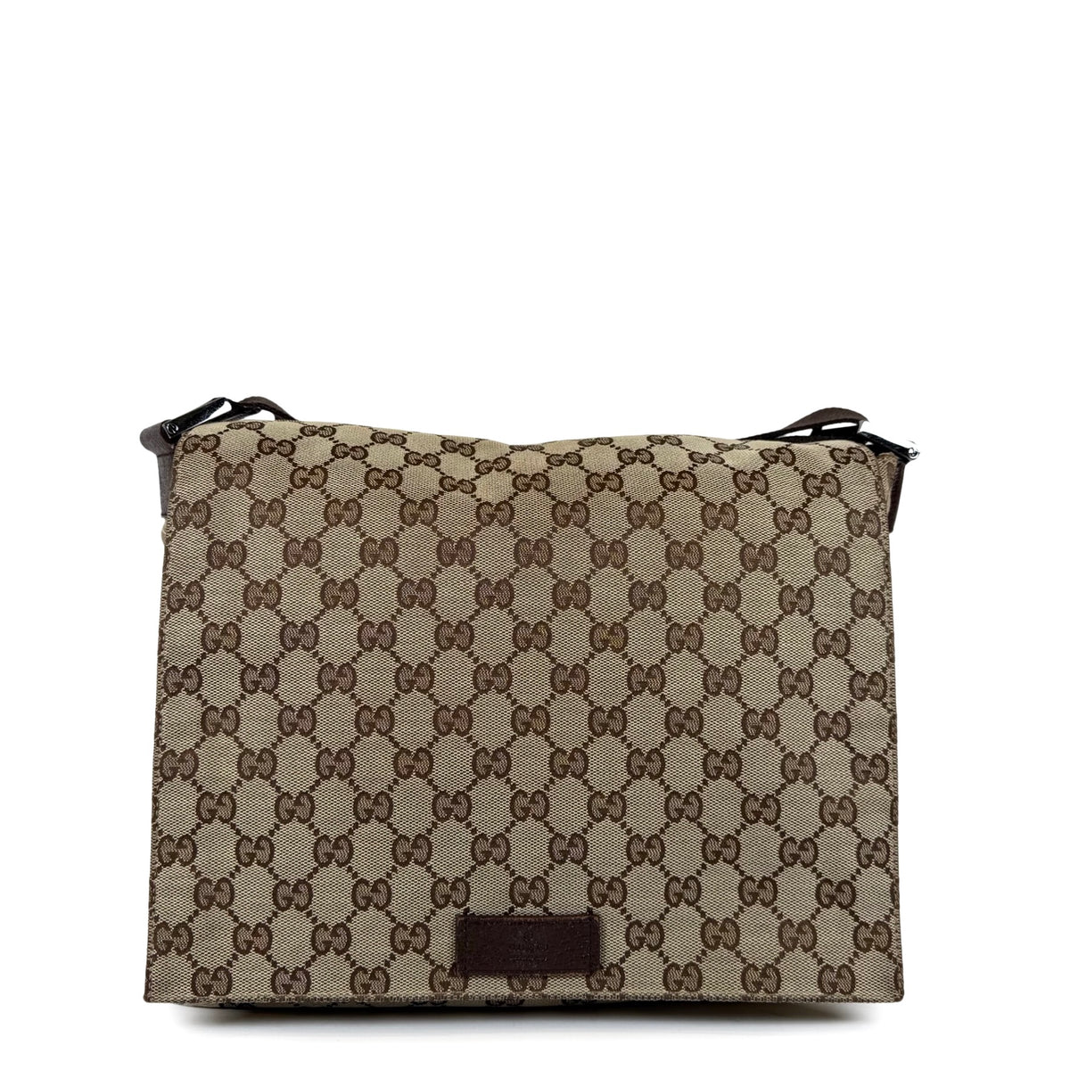 Gucci GG Canvas Messenger Flap Bag