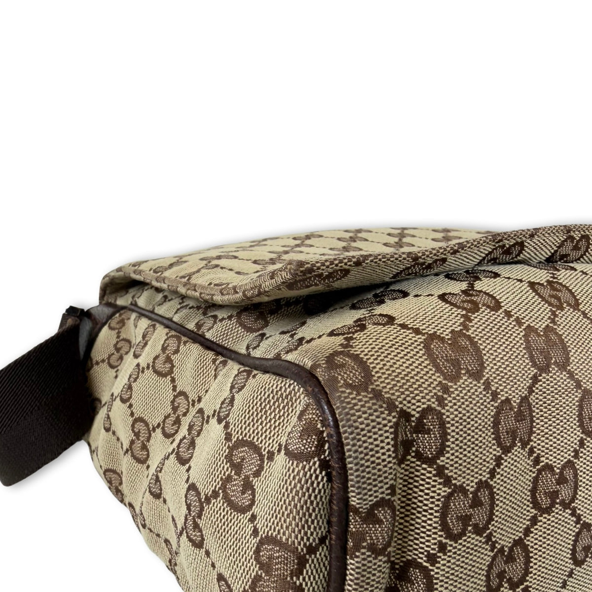 Gucci GG Canvas Messenger Flap Bag