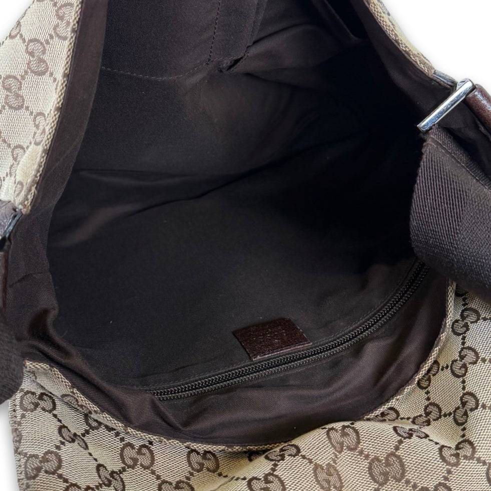 Gucci GG Canvas Messenger Flap Bag