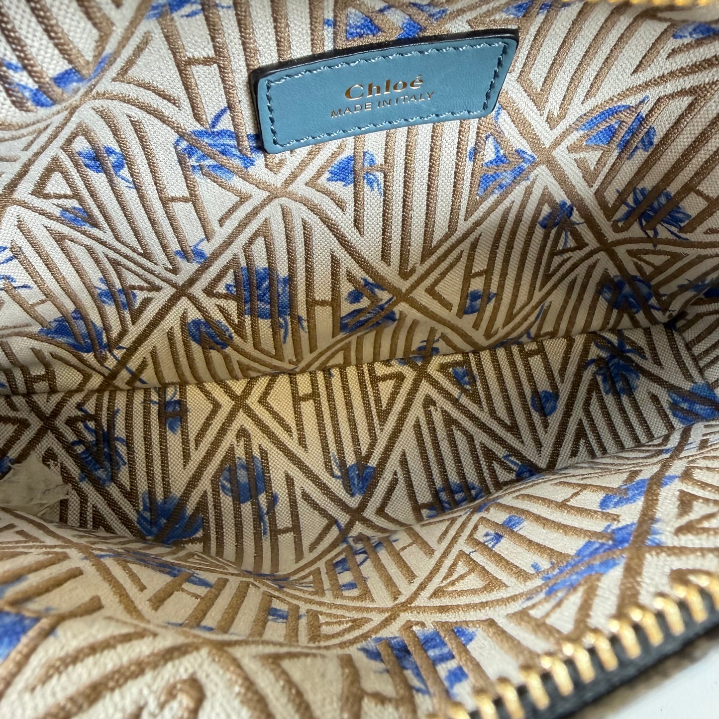 Chloé Small Daria Embossed Croc Bag