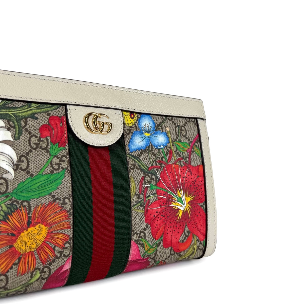 Gucci Ophidia GG Flora Small Chain Shoulder Bag
