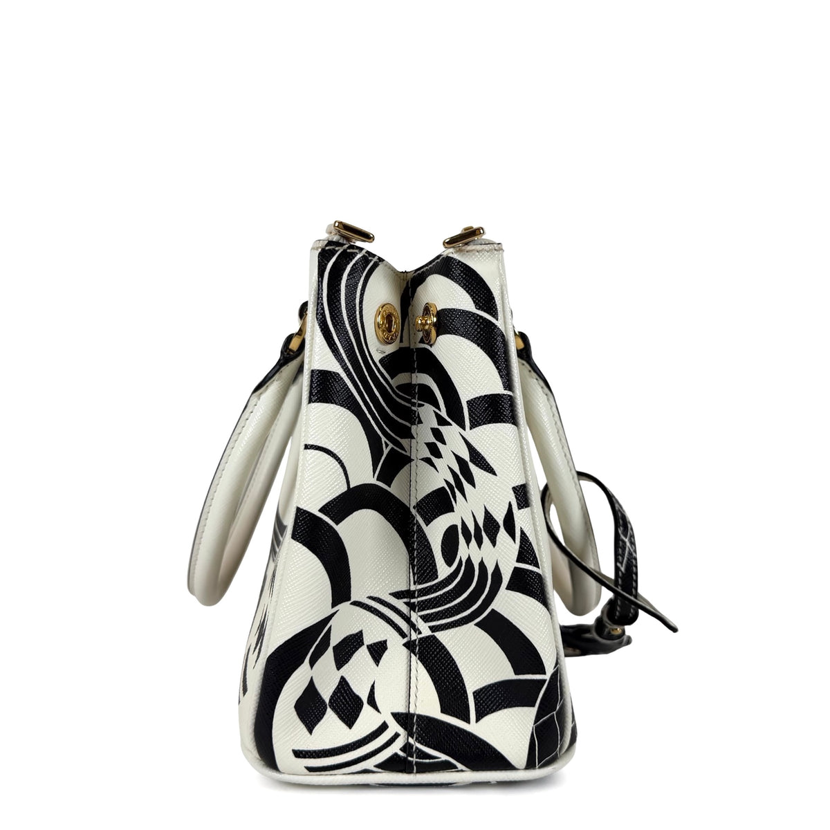 Prada Limited Edition Galleria Snake Print Tote Bag