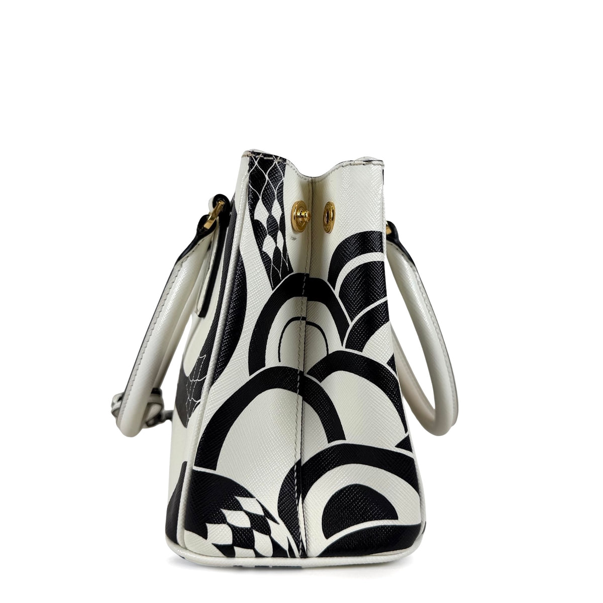 Prada Limited Edition Galleria Snake Print Tote Bag