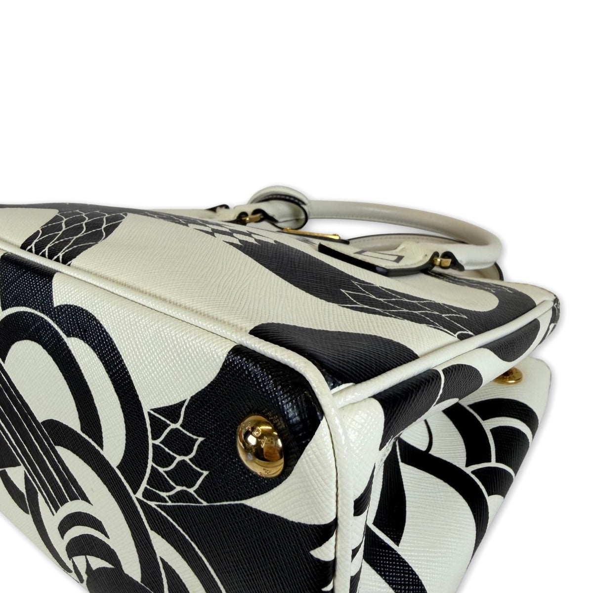 Prada Limited Edition Galleria Snake Print Tote Bag