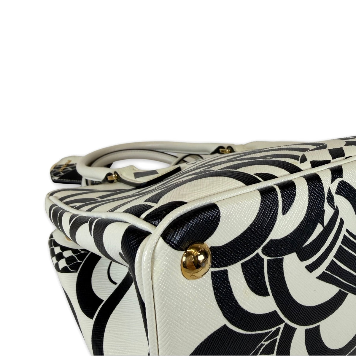 Prada Limited Edition Galleria Snake Print Tote Bag