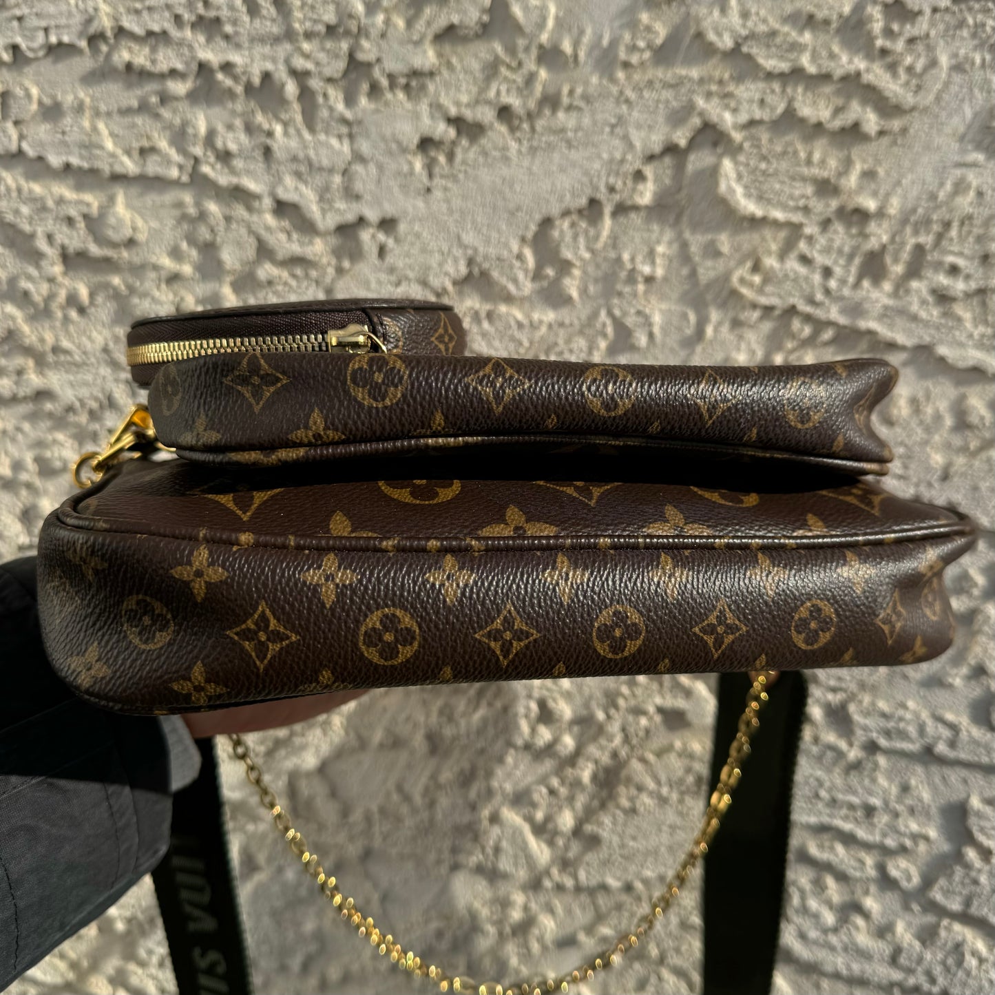 Louis Vuitton Monogram Khaki Green Multi Pochette