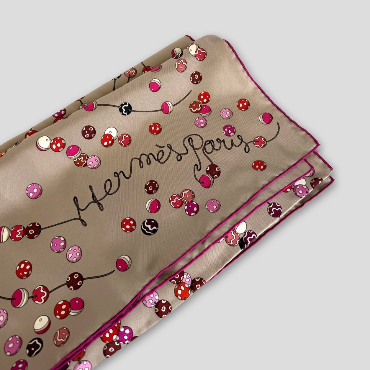 Hermès "Dancing Pearls" Silk Scarf