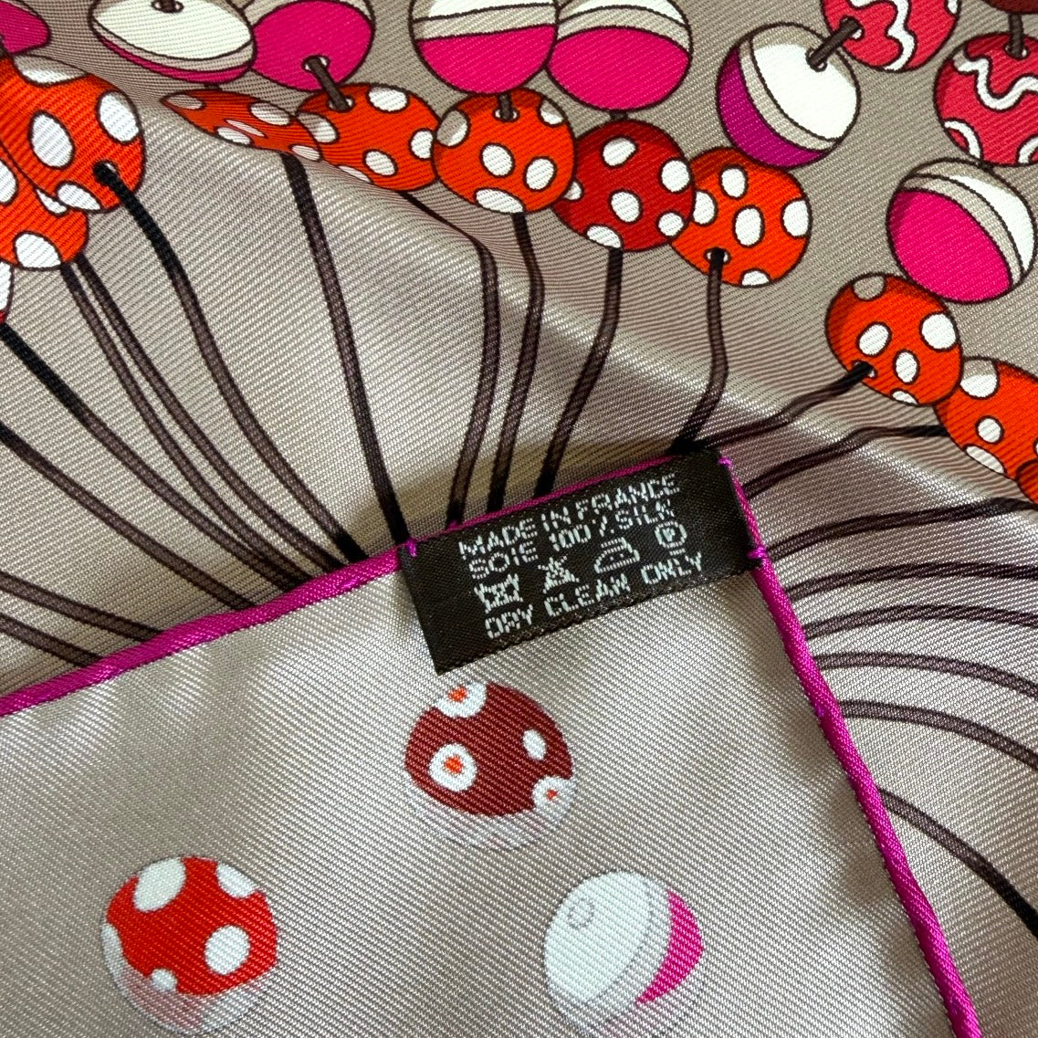 Hermès "Dancing Pearls" Silk Scarf